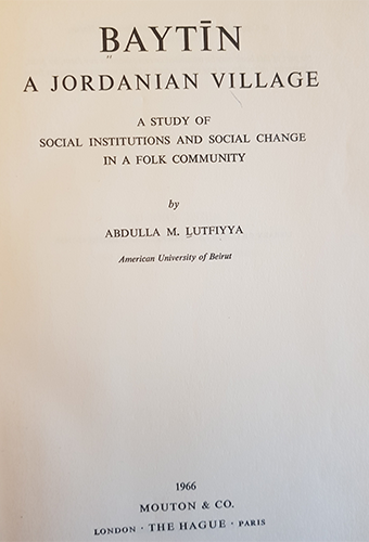 Front cover page of Baytin book 1966